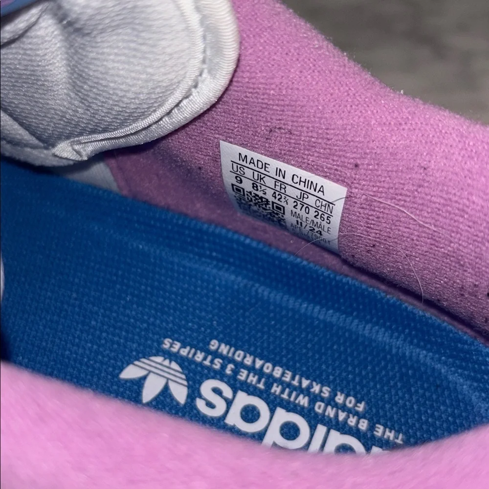 Adidas Pink and Blue forum ADV, size 9M, NO BOX